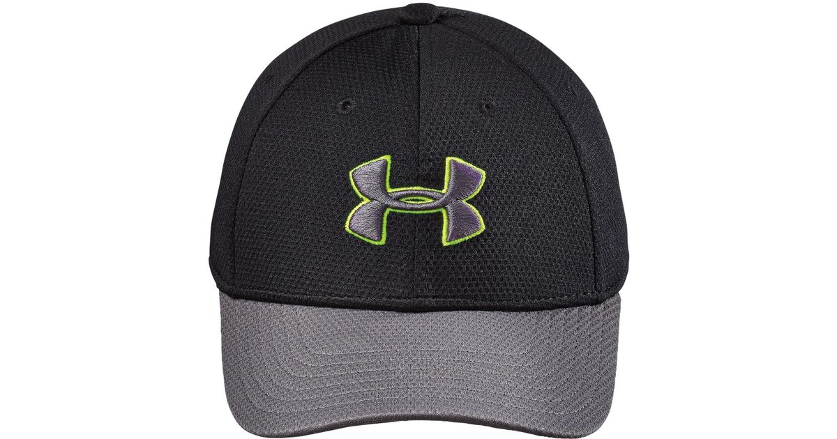 black and yellow under armour hat