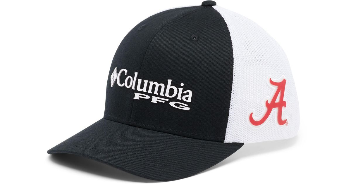 Columbia Alabama Crimson Tide Pfg Mesh Fitted Black Hat for Men Lyst
