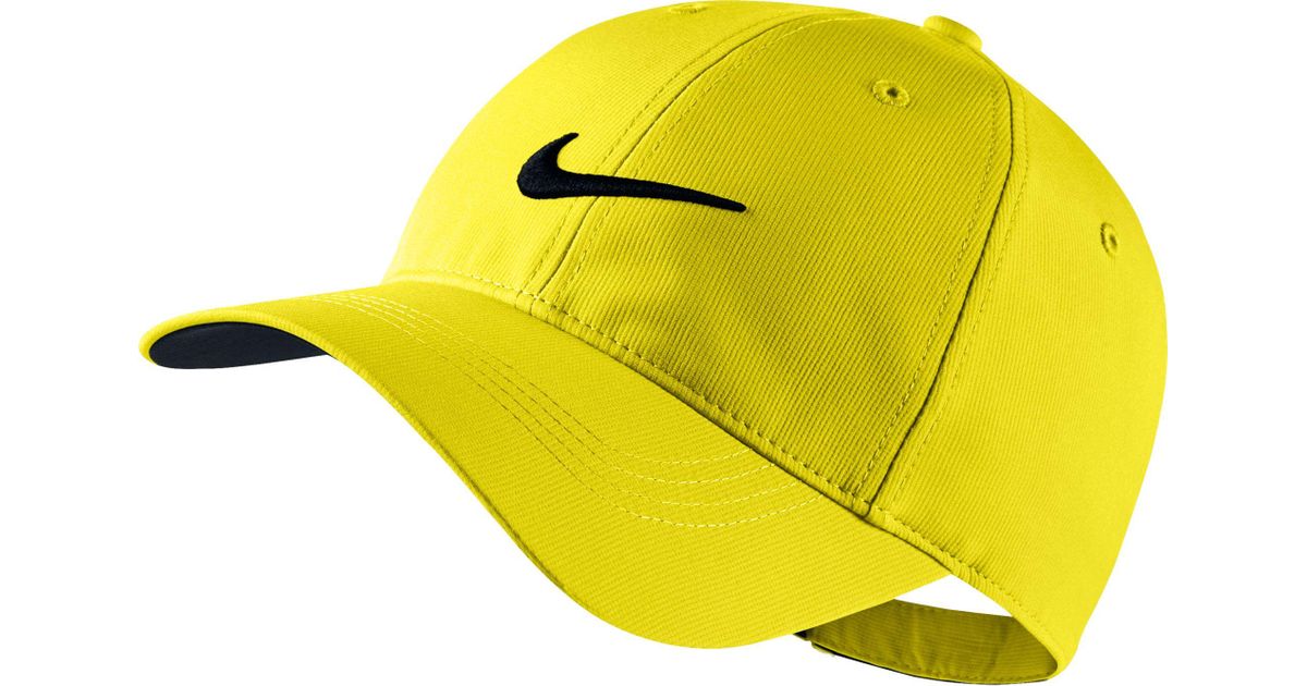 black and yellow nike hat