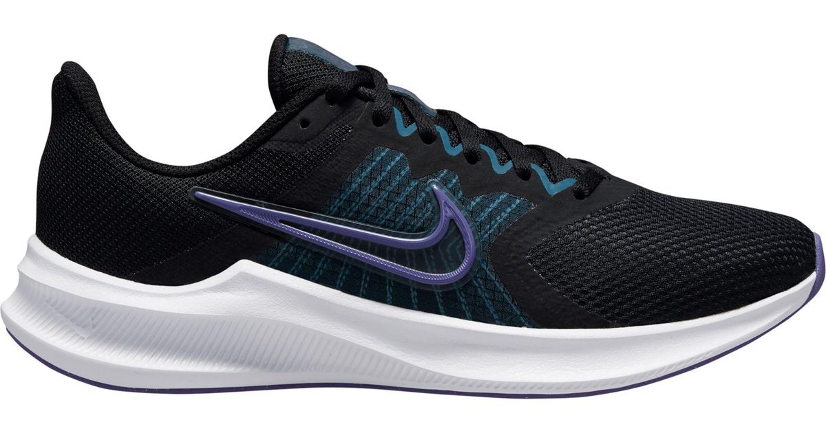 Nike Rubber Downshifter 11 Running Shoes in Black/Teal (Black) Lyst