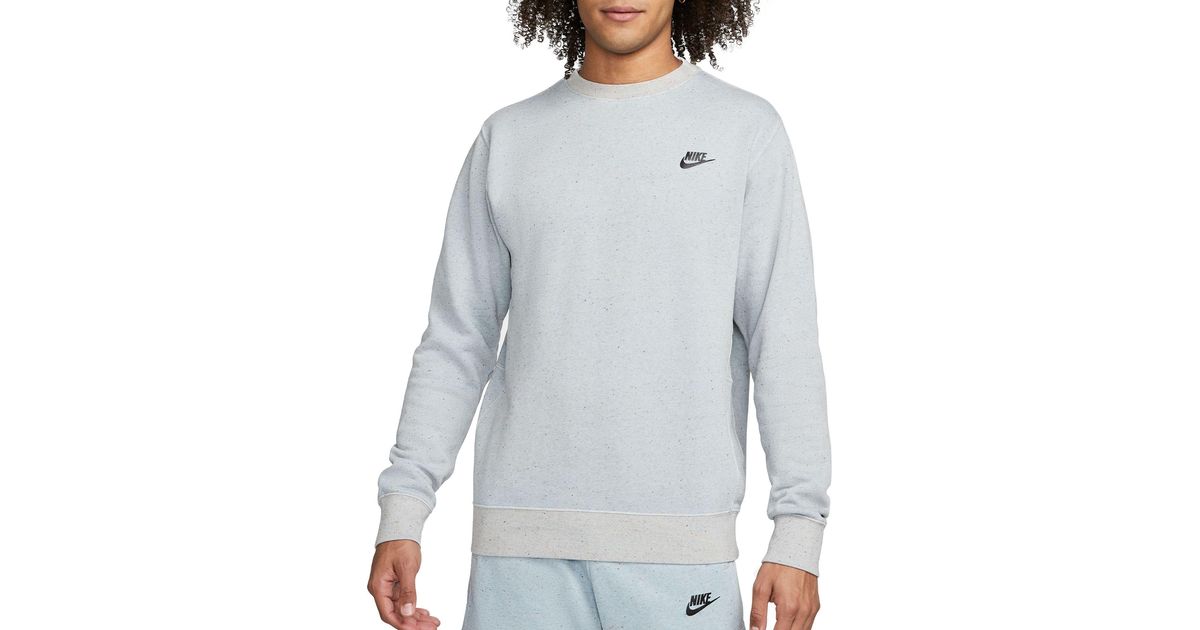 Nike Sportswear Club Fleece+ Revival Brushed Back Crewneck Sweatshirt ...