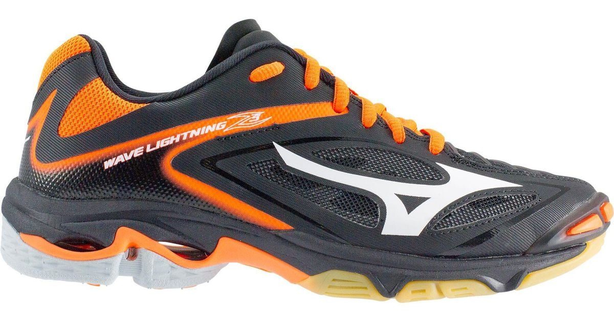 volleyball shoes orange and black