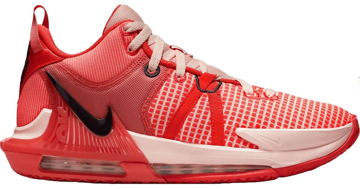 Nike Rubber Lebron Witness 7 Basketball Shoes in Crimson/Purple/Orange (Red) Lyst