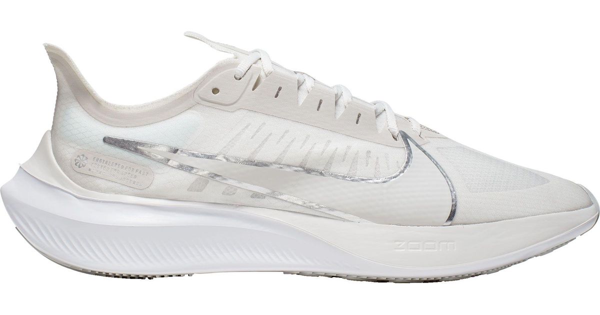 nike zoom gravity white silver