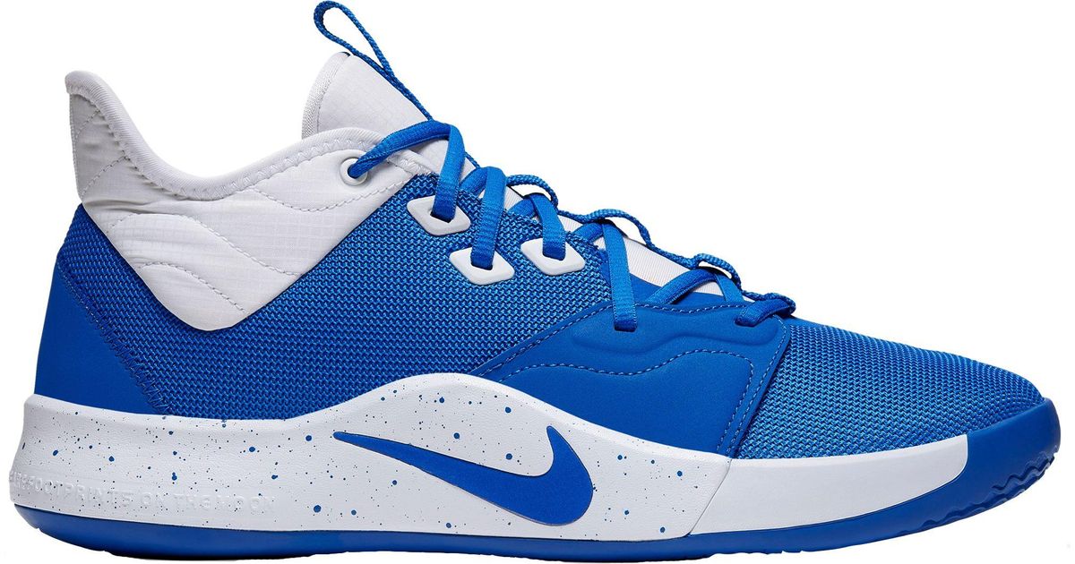 Nike Pg3 Basketball Shoes in Blue/White 