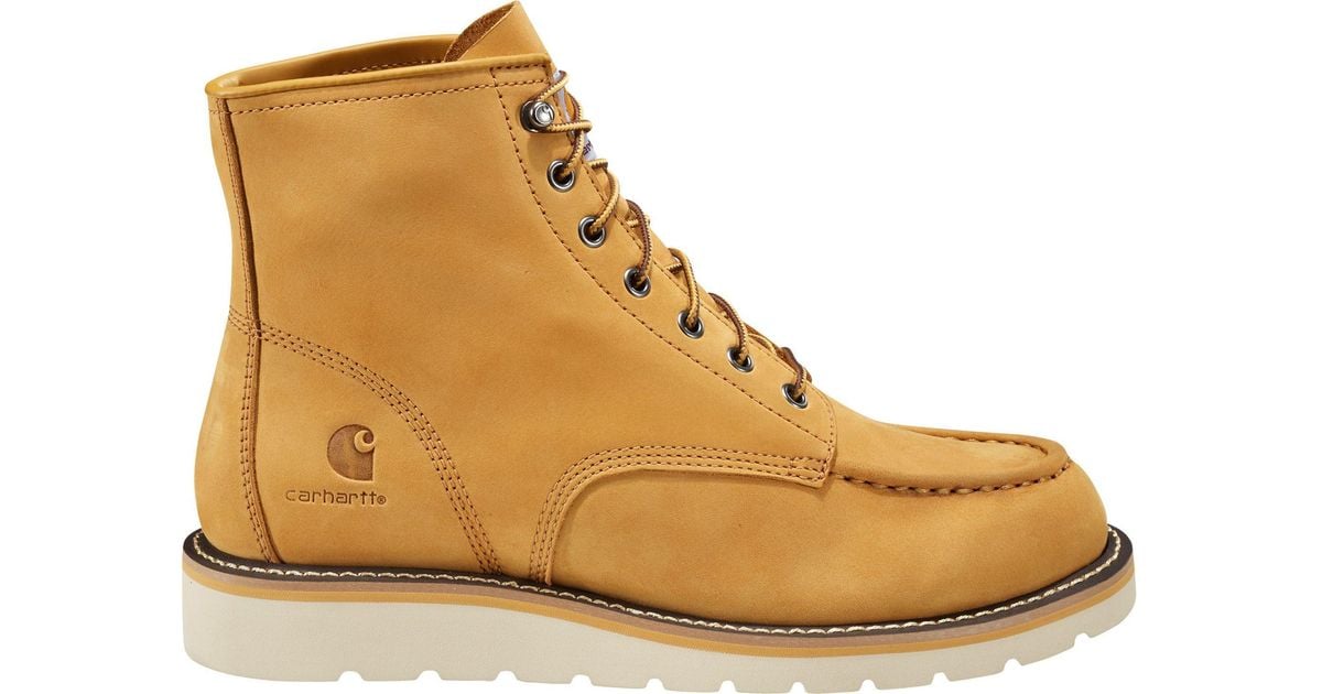 Carhartt Rubber 6" Moc Soft Toe Wedge Boots in Black for Men Lyst