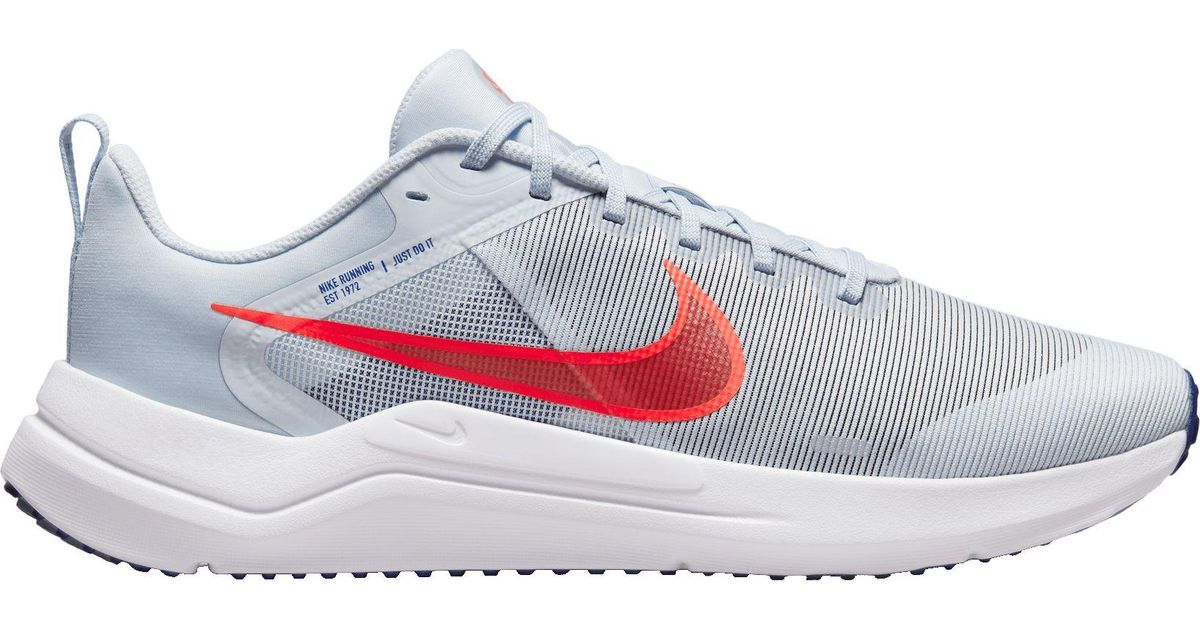 Nike Rubber Downshifter 12 Running Shoes in Grey/Crimson (Gray) for Men | Lyst