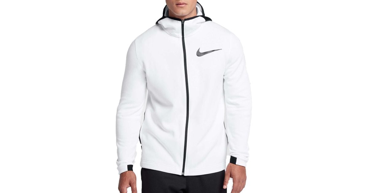 nike men's dry showtime full zip basketball hoodie