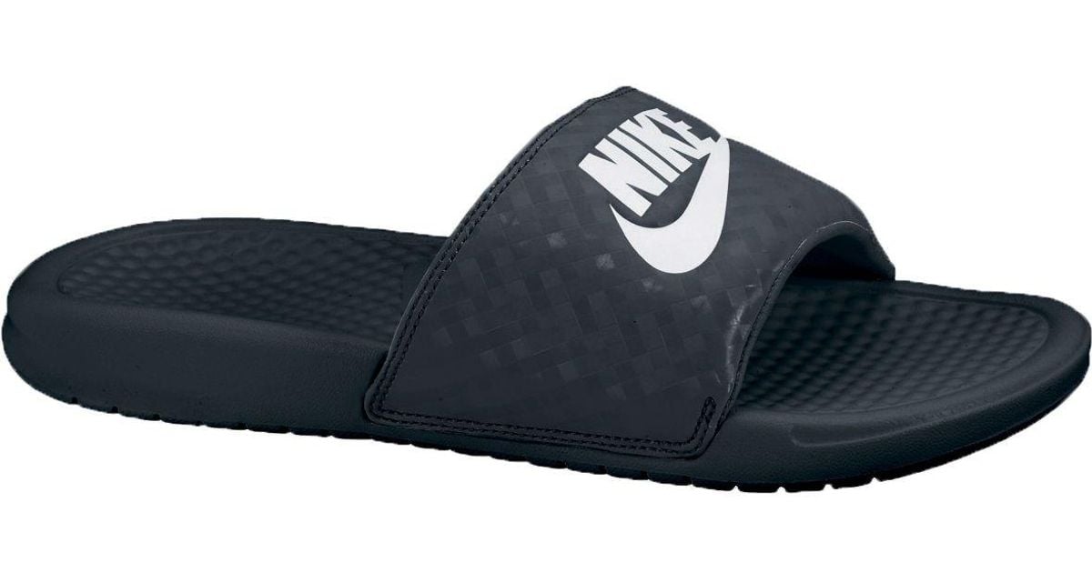 Nike Synthetic Benassi Just Do It Slides in Black/White (Black) - Lyst