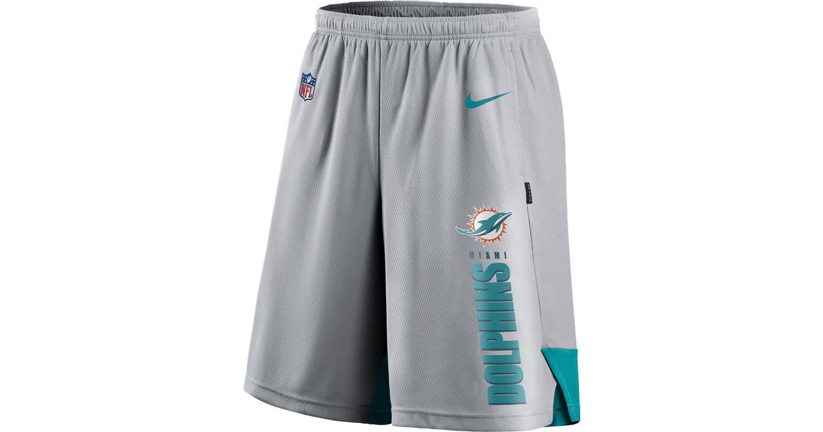 Nike Miami Dolphins Player Shorts in Gray for Men Lyst