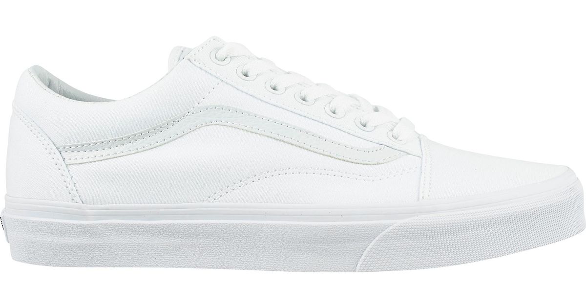 vans canvas old skool white