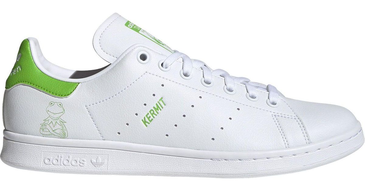 adidas Synthetic Stan Smith Kermit The Frog Shoes in White