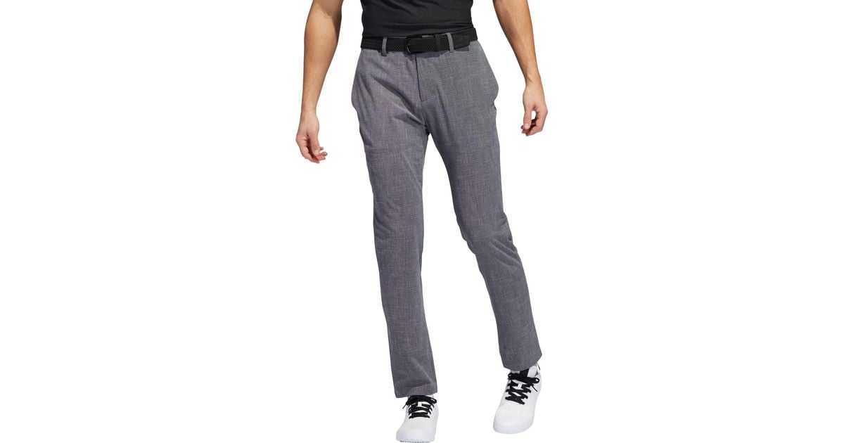 adidas Crosshatch Golf Pants in Black for Men Lyst