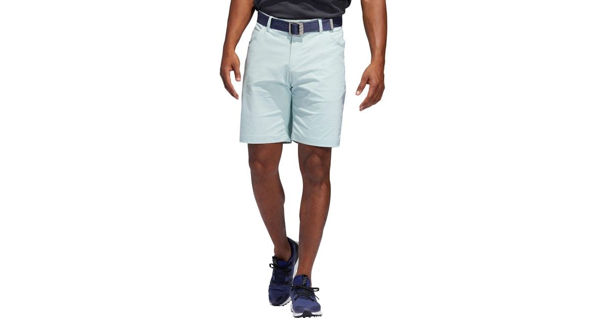 adidas Ultimate365 Heather 5 Pocket Golf Shorts in Ash/Green (Blue) for Men - Lyst