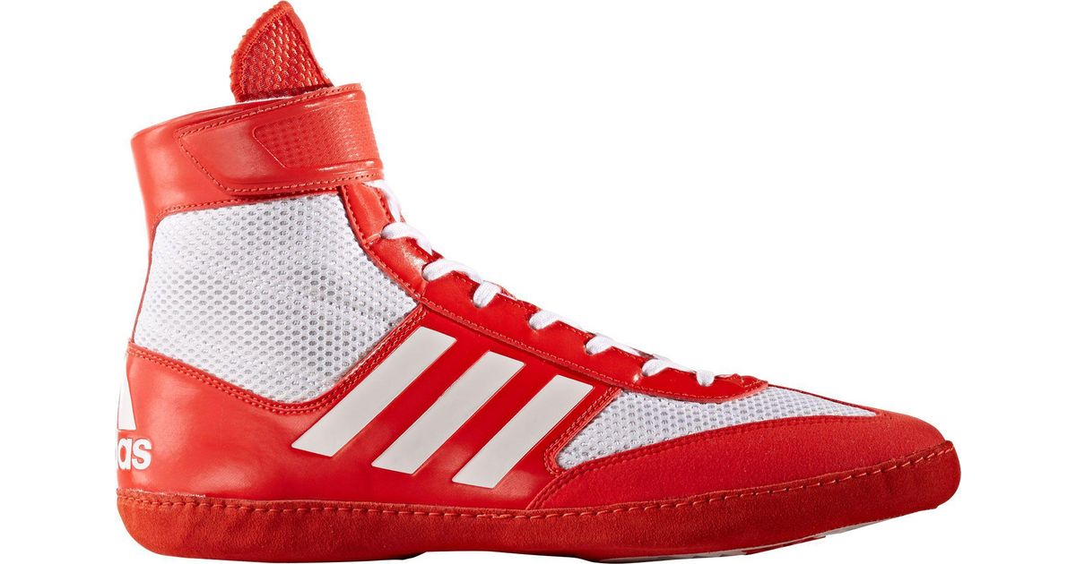 red adidas wrestling shoes