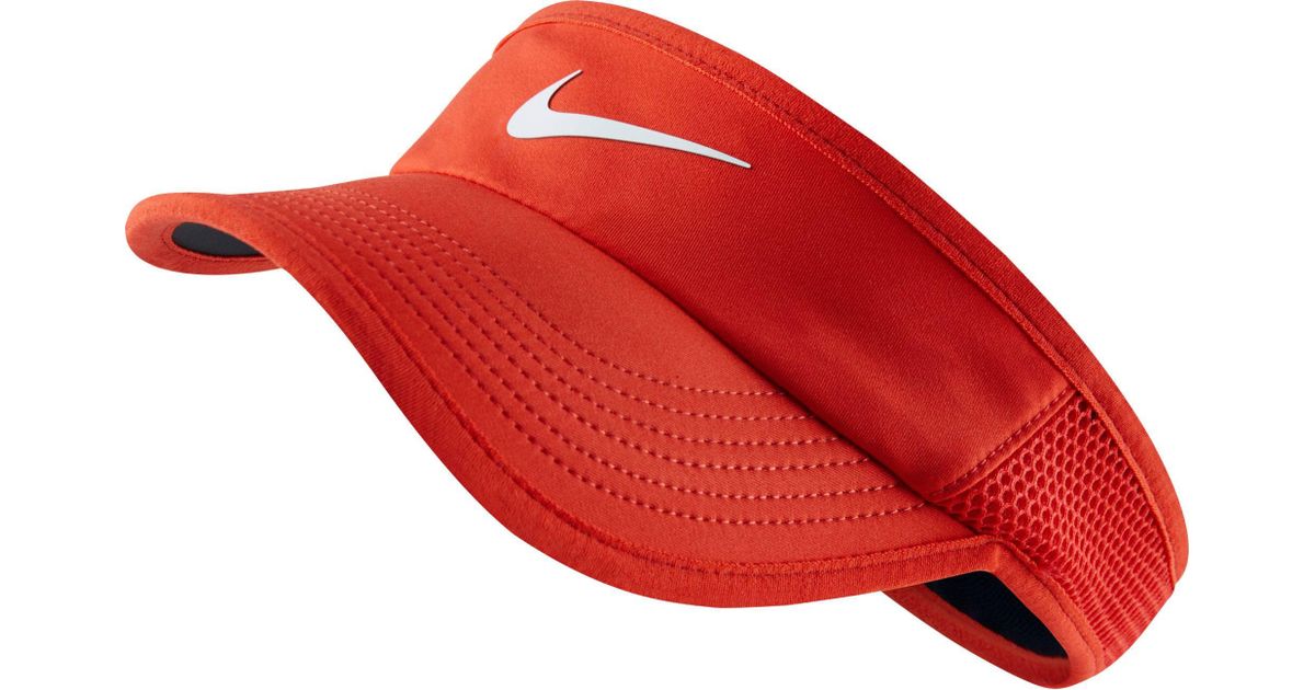 Nike Synthetic Featherlight Tennis Visor in lt Crimson (Red) Lyst