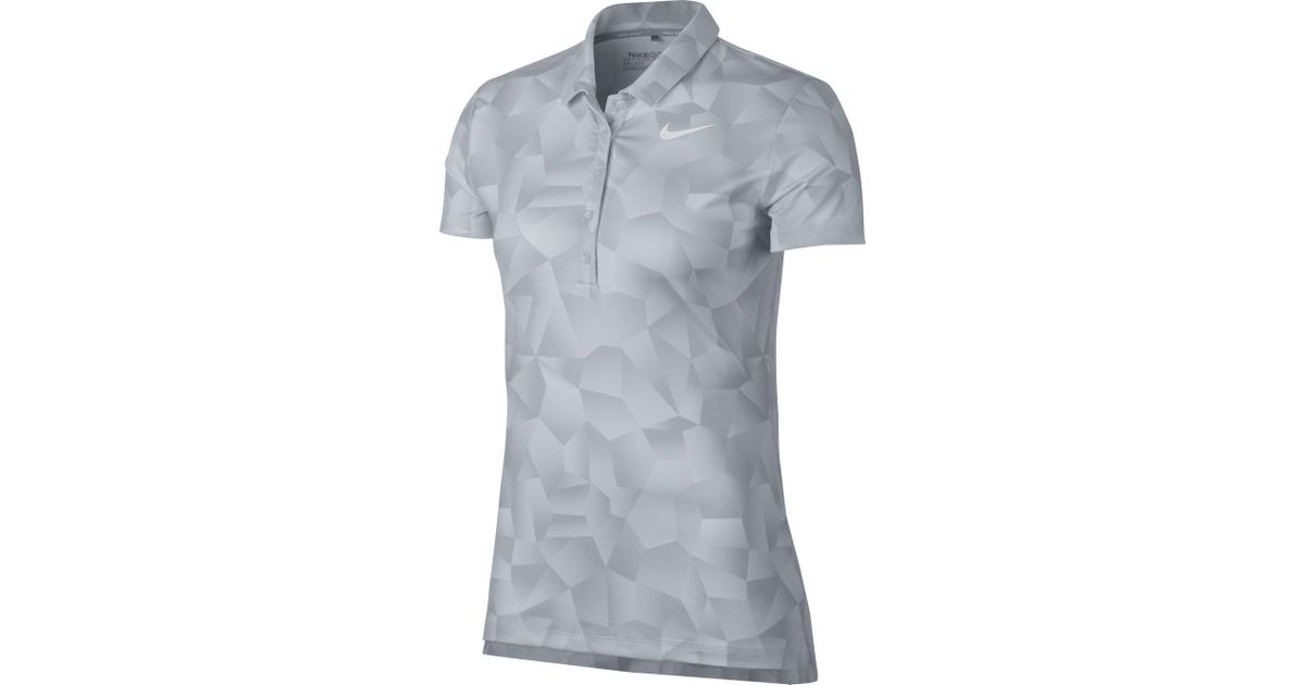 nike printed golf polo