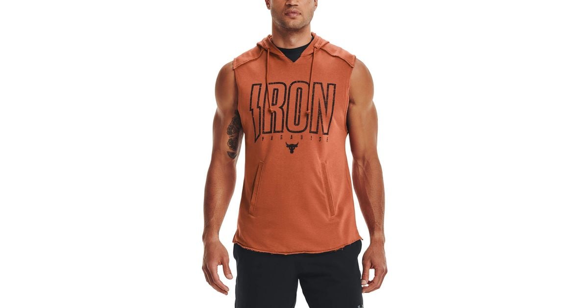 ua project rock terry hoodie