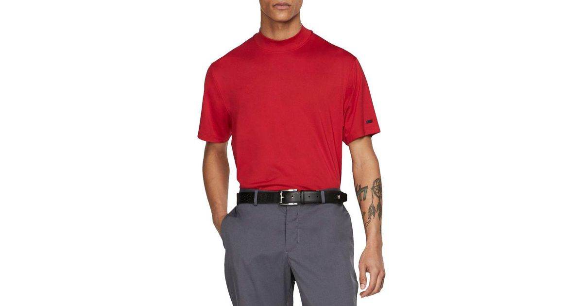 tw mock neck polo