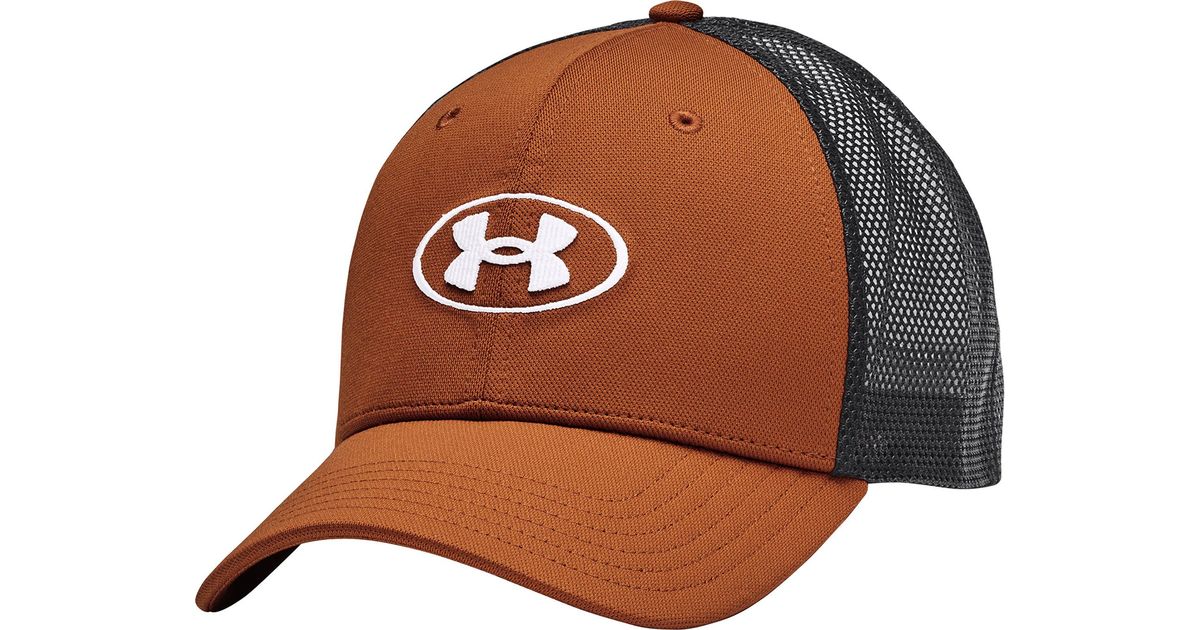 Under Armour Blitzing Trucker Hat in Brown for Men Lyst