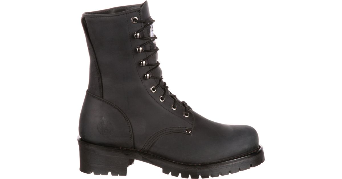 black georgia boots