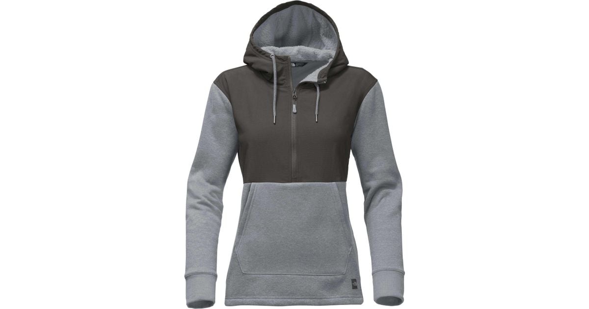 the north face women's tech sherpa pullover hoodie