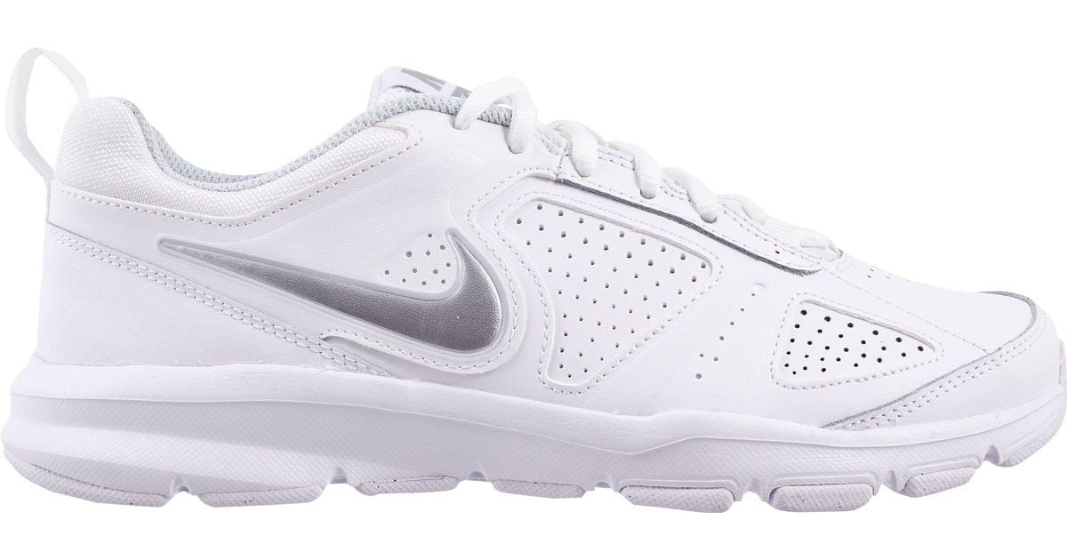 Nike Leather T-lite Xi Training Shoes in White/Grey (White) - Lyst