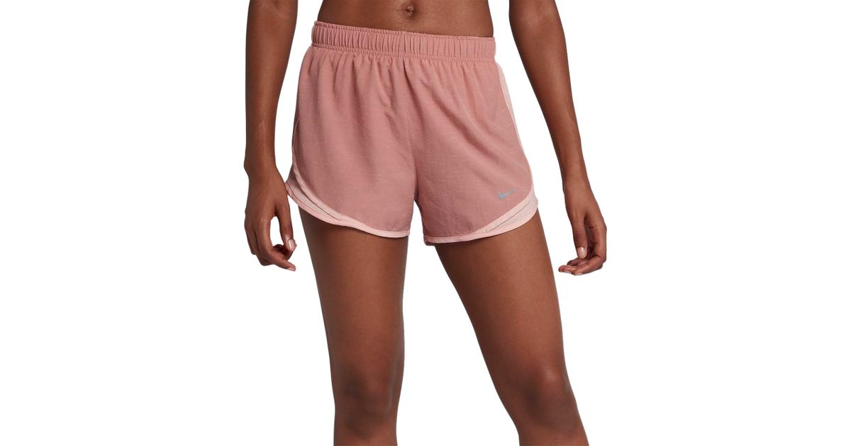 nike women's tempo heatherized running shorts