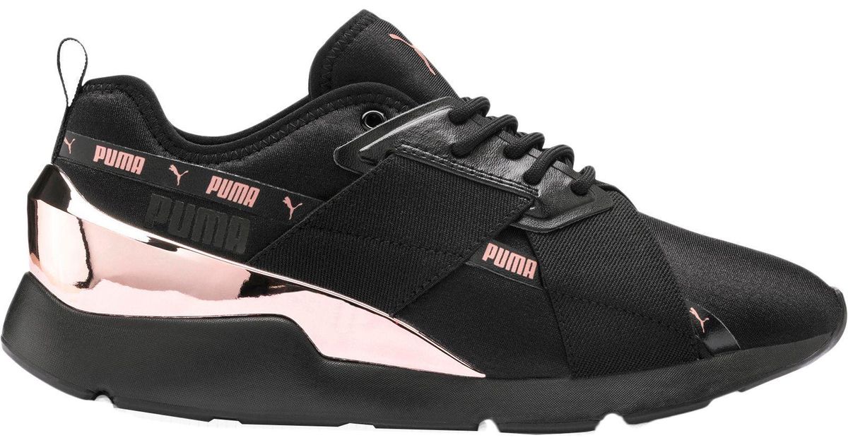 puma muse x 2 metallic black
