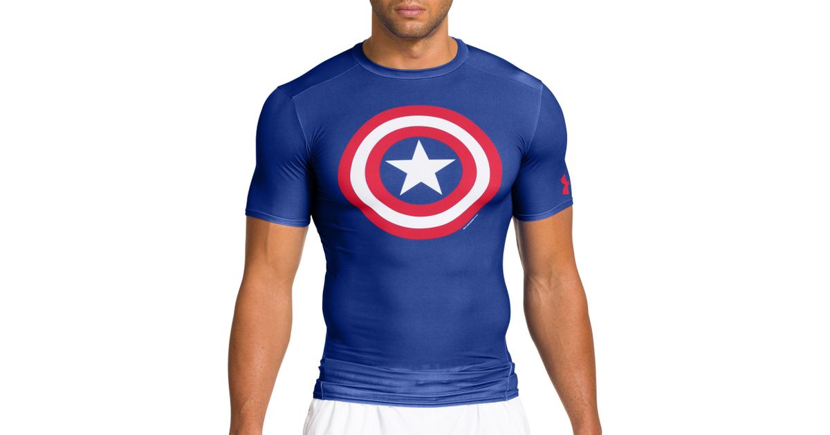 t shirt captain america under armour