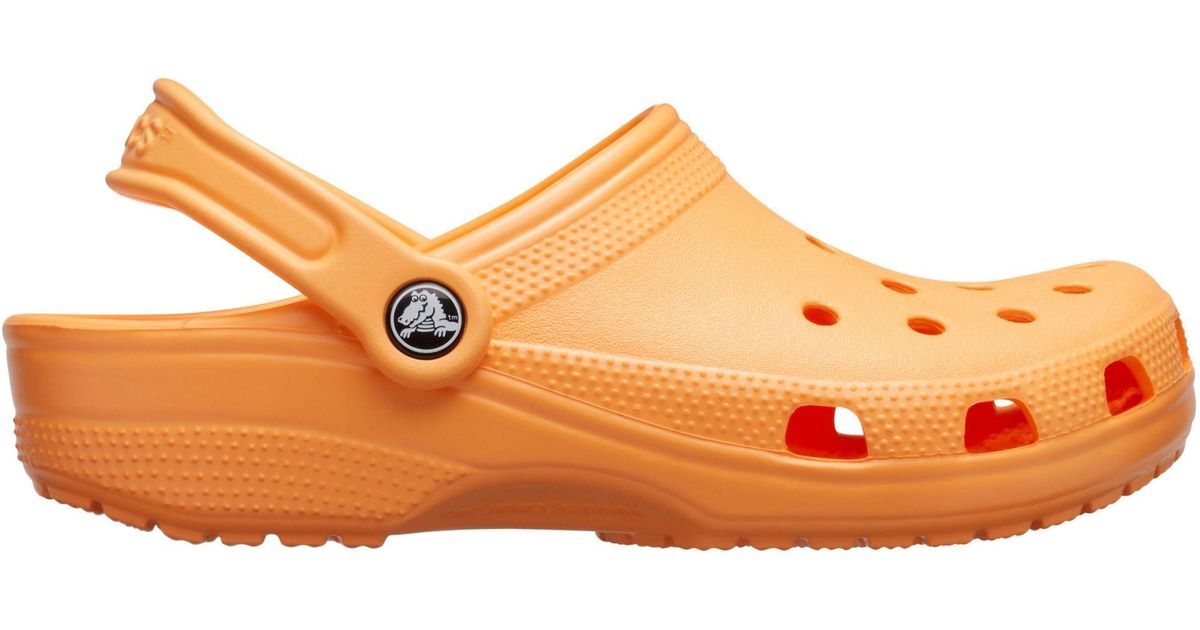 crocs orange clogs