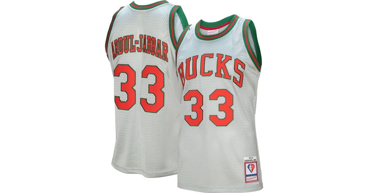 kareem abdul jabbar mitchell and ness jersey