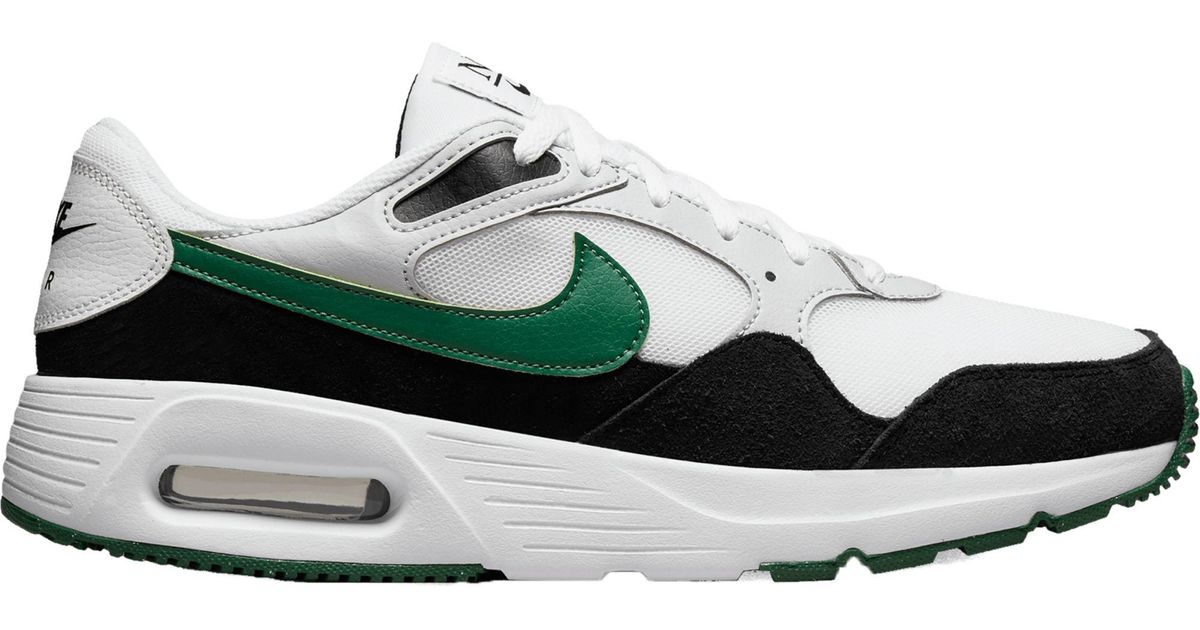 Nike Leather Air Max Sc Shoes in White/Black/Green (Black) for Men Lyst