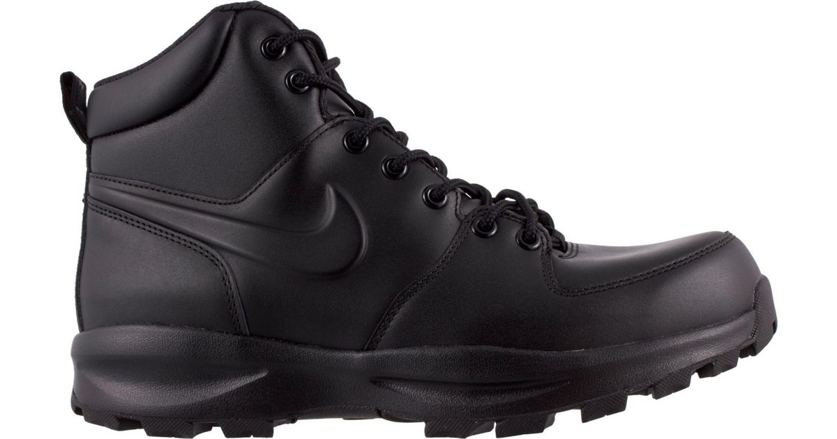 nike men's manoa leather boot black