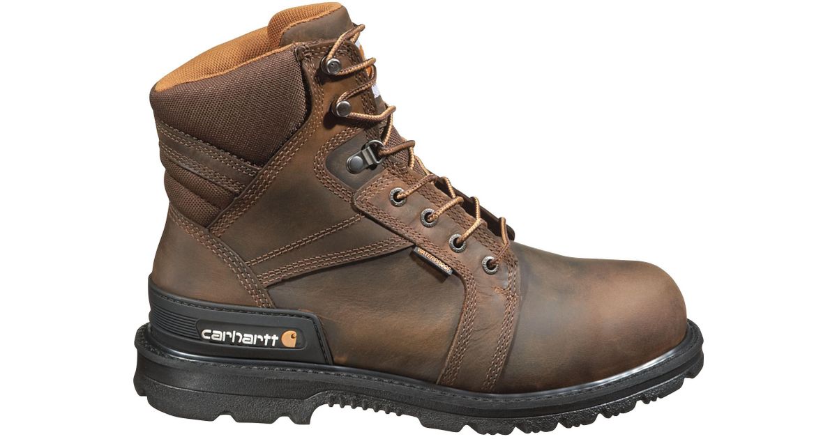 Carhartt Leather 6'' Heel Stabilizer Safety Toe Waterproof Work Boots ...