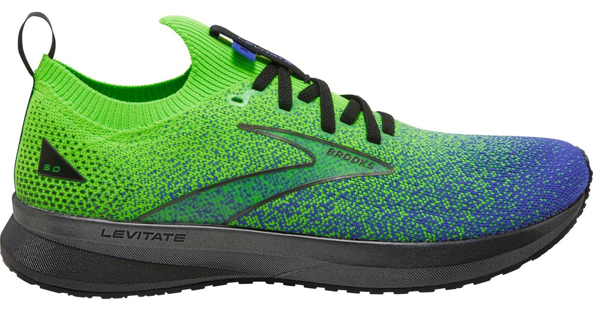 Brooks Levitate Stealthfit 5 Running Shoes in Green for Men Lyst