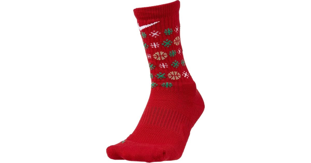 nike elite holiday socks