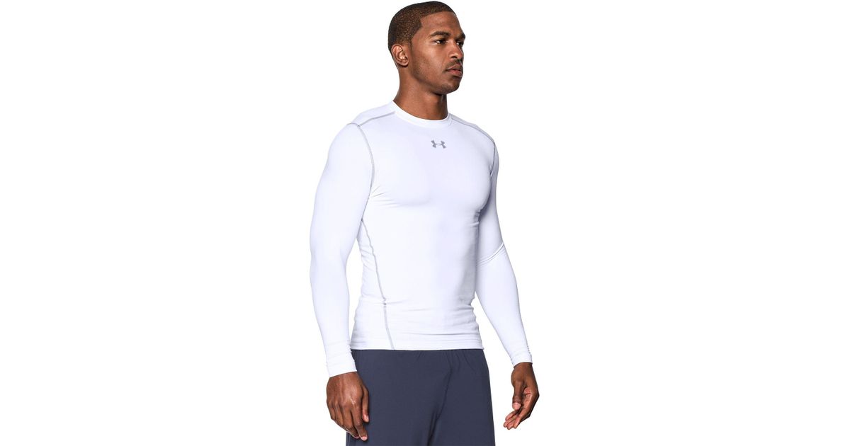 under armour men's coldgear armour compression crewneck long sleeve shirt