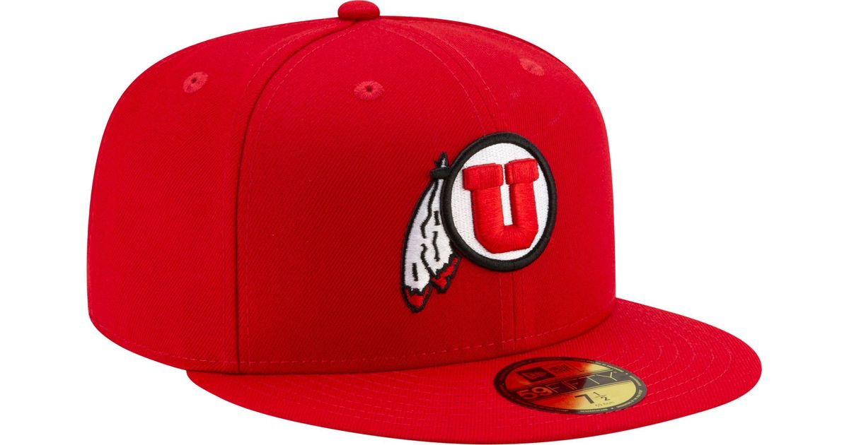 KTZ Utah Utes Crimson 59fifty Fitted Hat in Red for Men Lyst