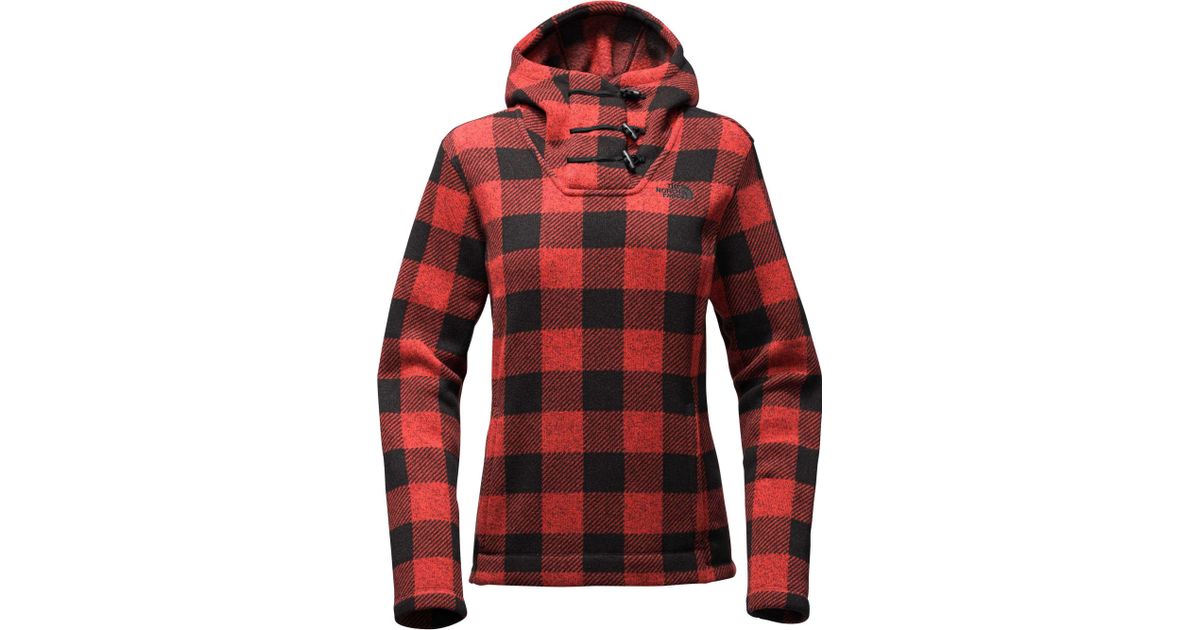 north face plaid pullover
