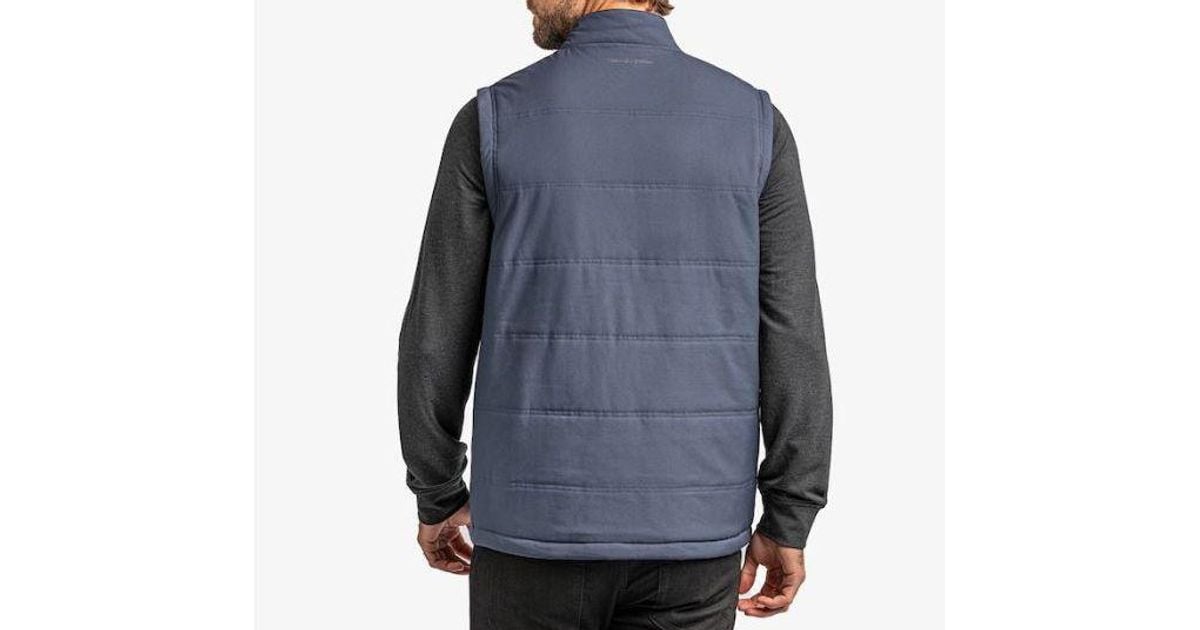 Travis Mathew Interlude Puffer Golf Vest in Blue for Men Lyst