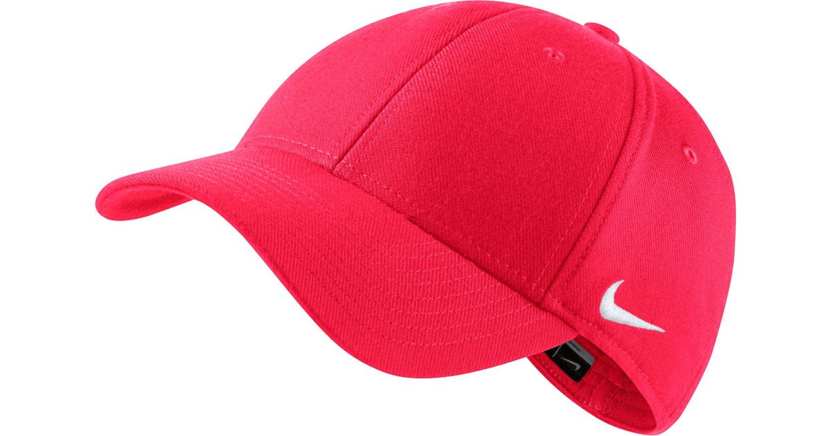 Nike Synthetic 91 Legacy Swoosh Flex Hat in Red for Men - Lyst