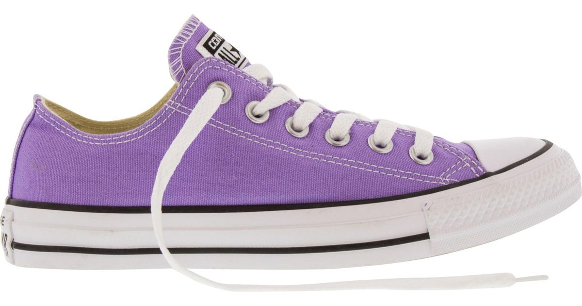 lavender converse low tops