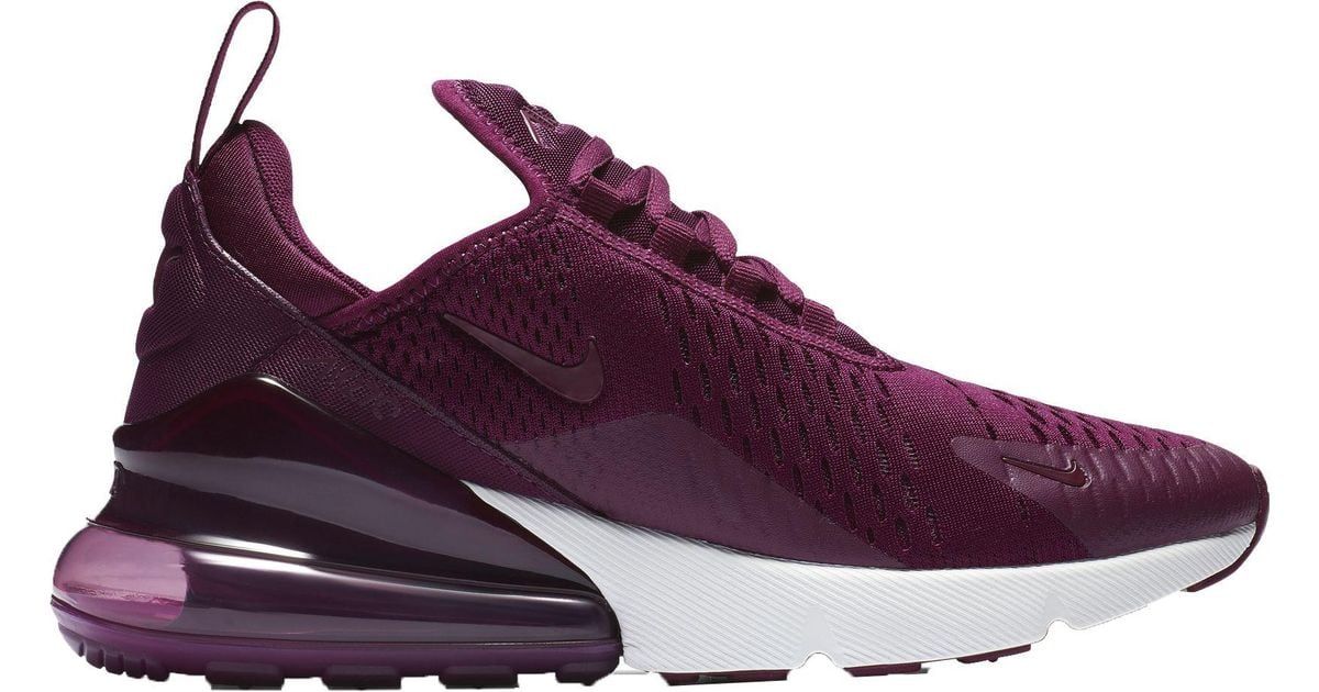 nike women's air max 270 shoes burgundy 