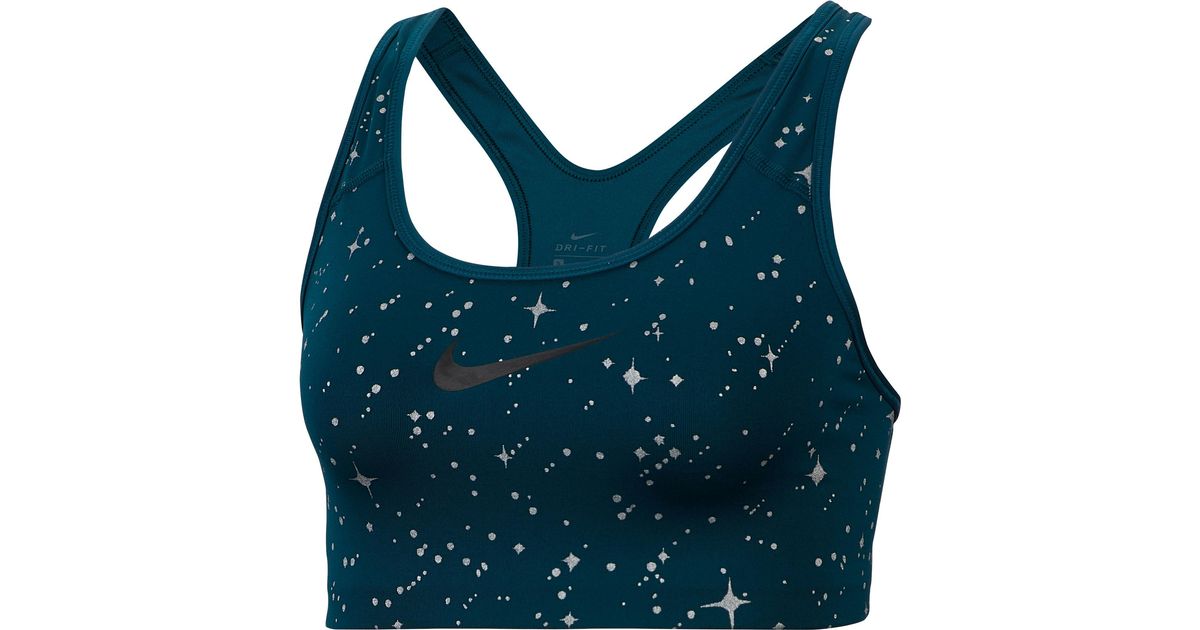 nike women's starry night medium support sports bra