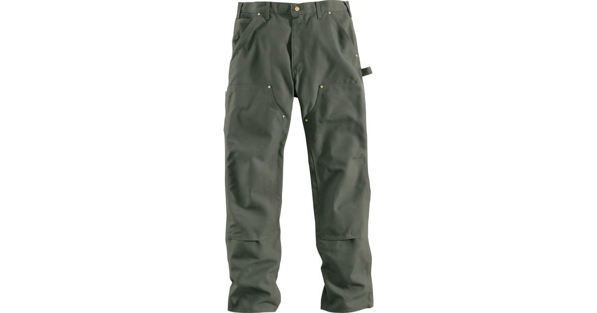 Carhartt Loose-Fit Washed-Duck Double-Front Utility Work Pants For Men ...