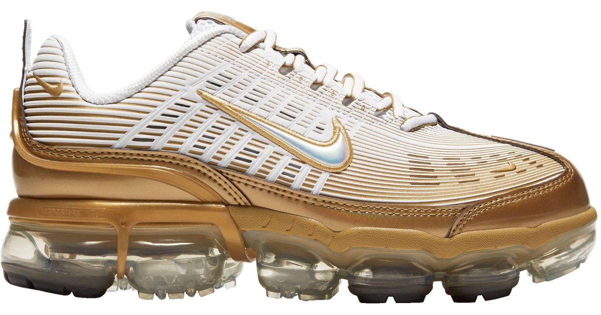 gold and white vapormax 360