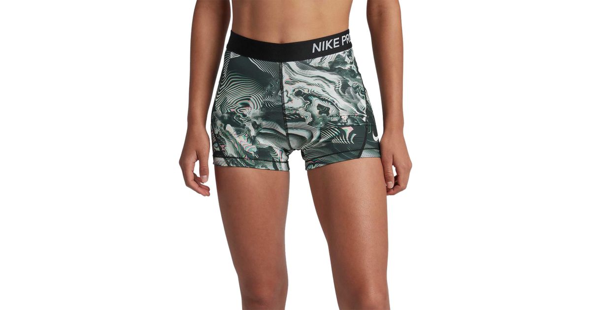 womens patterned nike pro shorts