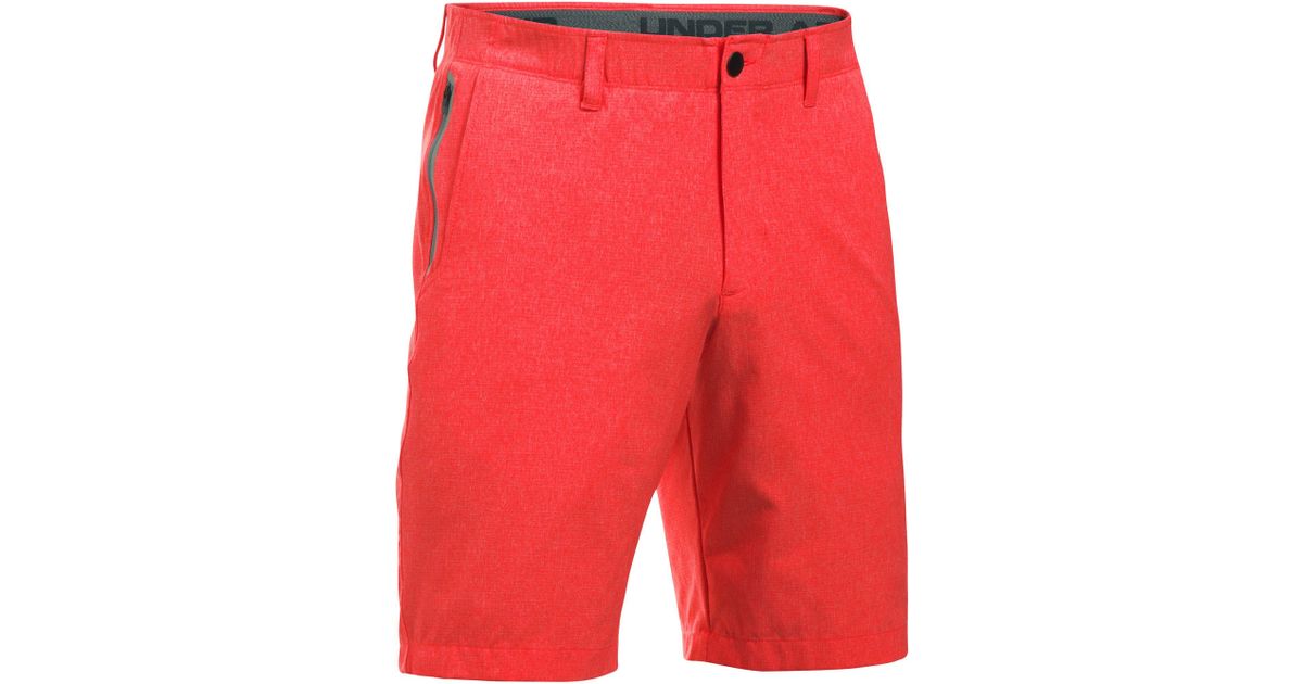 red under armour golf shorts
