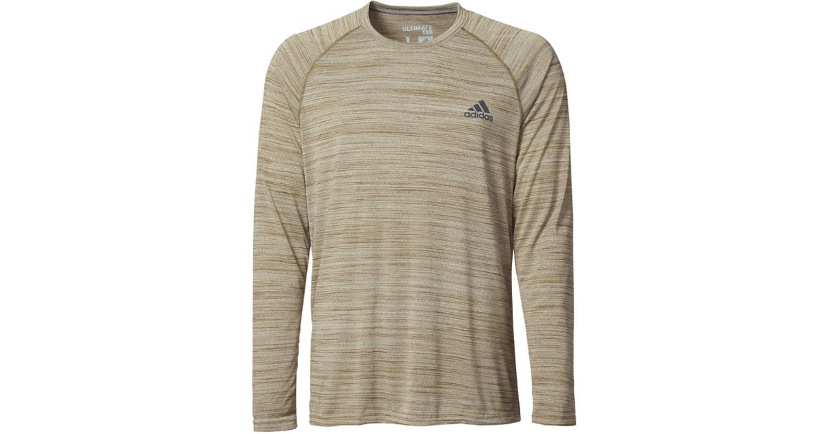 adidas men's ultimate melange long sleeve shirt